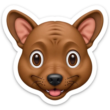 Xoloitzcuintle Dog silly goofy expression sticker