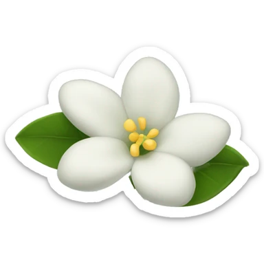 Night Jasmine flower sticker