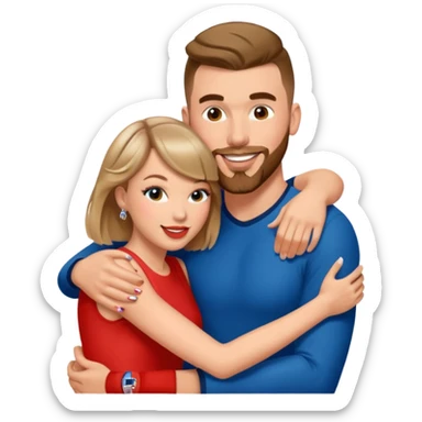 Taylor swift and travis Kelce￼ sticker