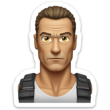 Jean Claude van damme serious sticker