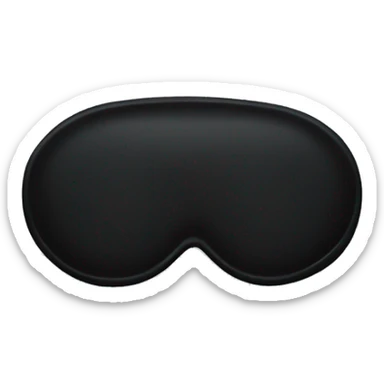 Black sleep mask sticker