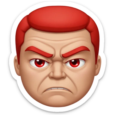 Personal mío con mi rostro ENOJADA sticker