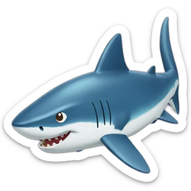 animal crossing shark sticker