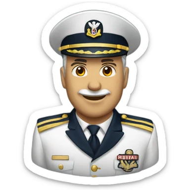 Navy officer captain  retired sticker