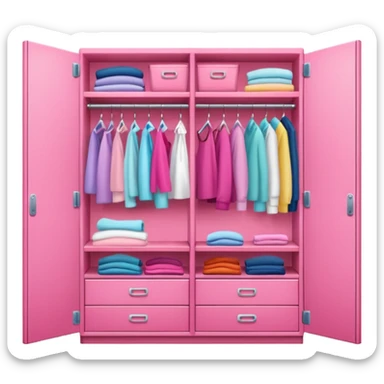 pink closet sticker