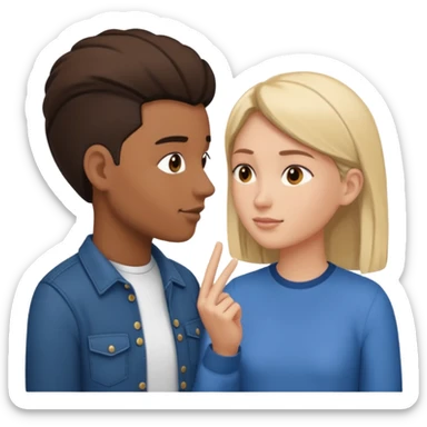 back and forth turn taking during a face to face conversation between two humans sticker