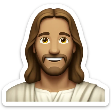 Jesus Christ smiling  sticker