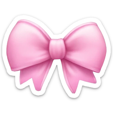 Cute pink winter bow sticker