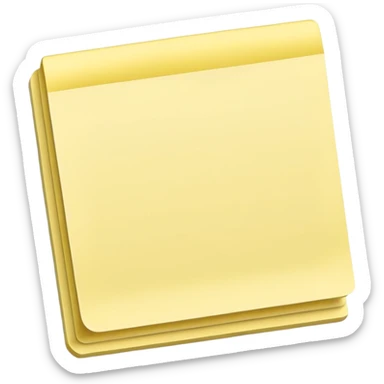 Blank sticky note, empty sticker