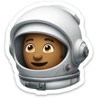 cartoon astronaut  sticker