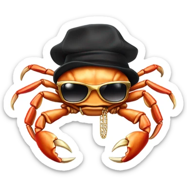 gangster cholo crab sticker