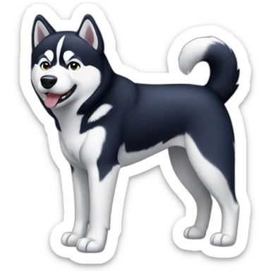 Husky full body sticker