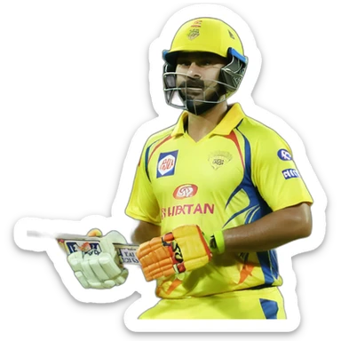 Chennai super kings in Indian premier league cricket sticker
