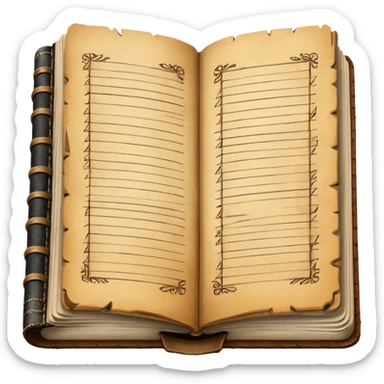 Libreta de presupuesto  sticker