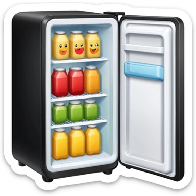 mini fridge sticker
