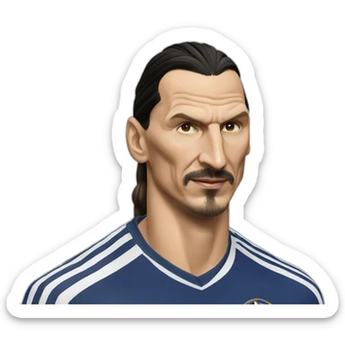 hyperrealistic Zlatan Ibrahimovic sticker