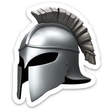 silver maximus gladiator helmet sticker