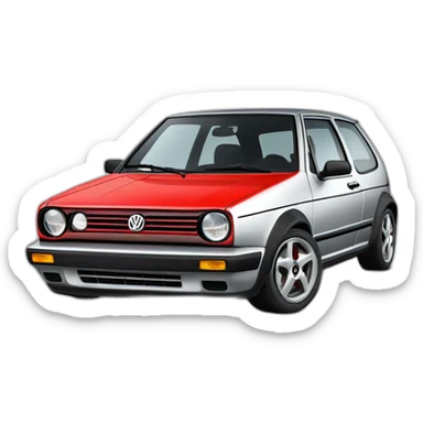 silver 2003 Volkwagen Golf GTI sticker