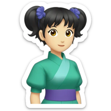 ranma girl sticker