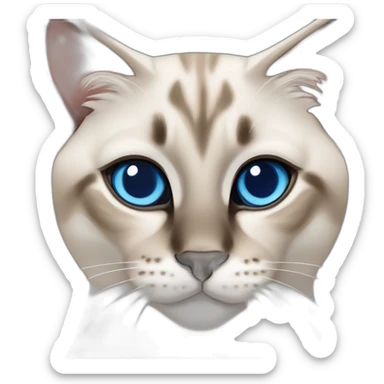 lynx-point-siamese-cat-blue-eyes sticker