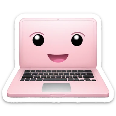 Soft Pink laptop 🩷 sticker