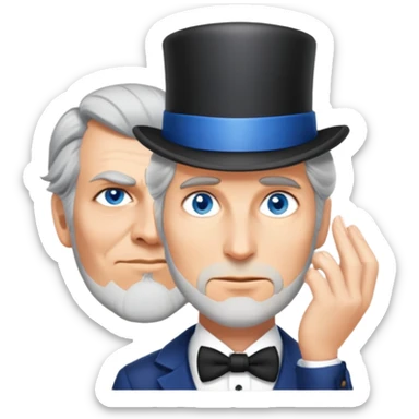 Detective with a tophat sticker