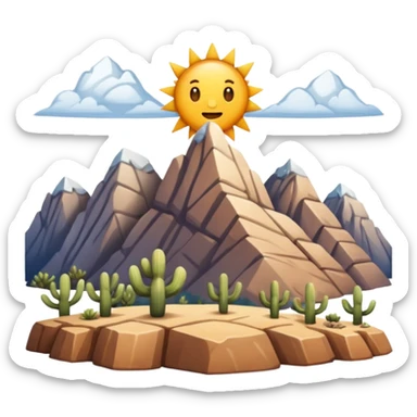 mountains in Texas sticker