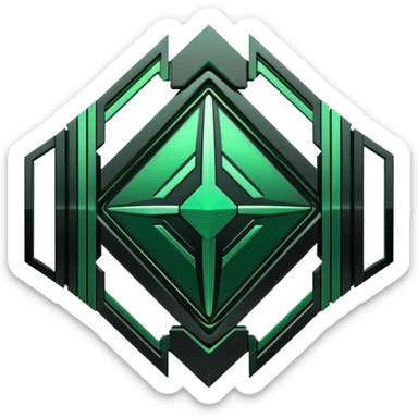 Black And Green Cyber Aesthetic Deco sticker