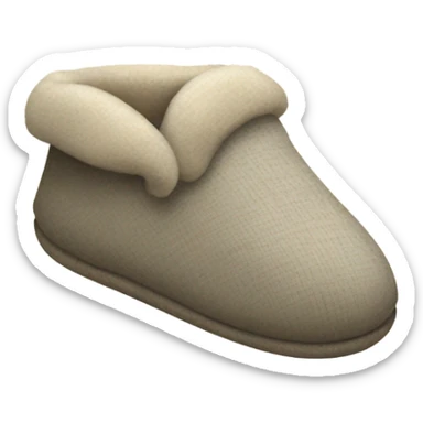 Hand holding a slipper sticker