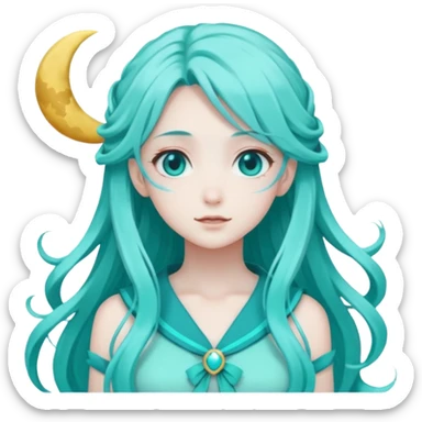 Hazy moon miku sticker