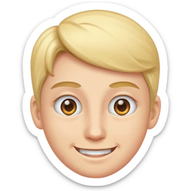 twitching eye smile sticker