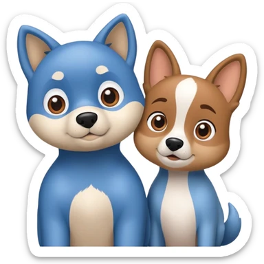 Bluey and bingo  sticker