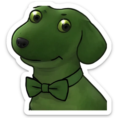 cream and brown dachshund sticker
