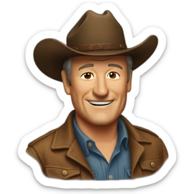 John Wayne birthday sticker