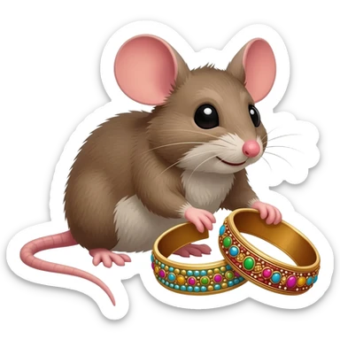 rat catching the designer bangles sticker