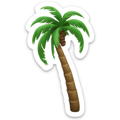 Palm tree with a big gust sticker