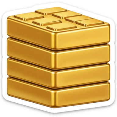 gold bricks sticker