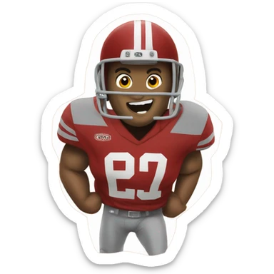 Brutus the buckeye sticker