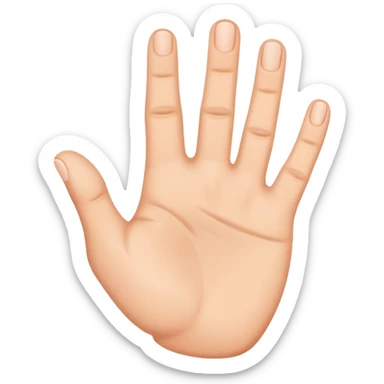 crip gang sign 5 fingers sticker