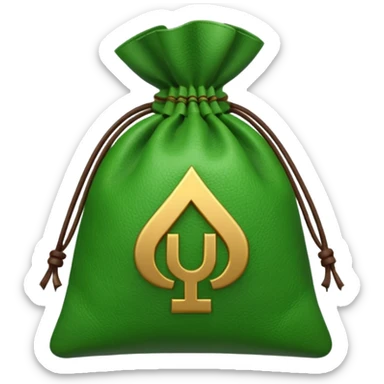 money bag with indian rupeee symbol sticker