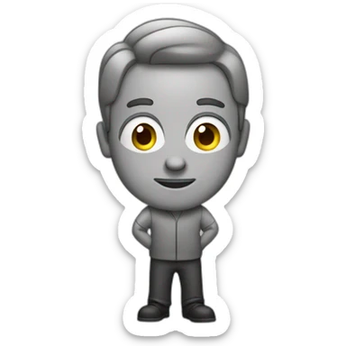 Man in front of marker board sticker