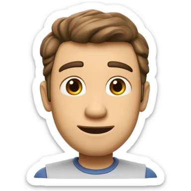 Hombre moreno, alto, delgado, sin cabello, de profesion ingeniero automotriz, de pixar 3D sticker