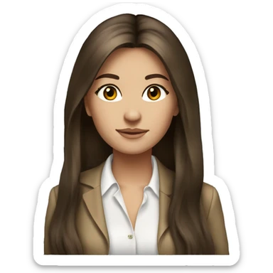 Rich brunette girl long hair brown eyes Rolex  sticker