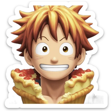 Luffy gear5 eat whole cake island sticker