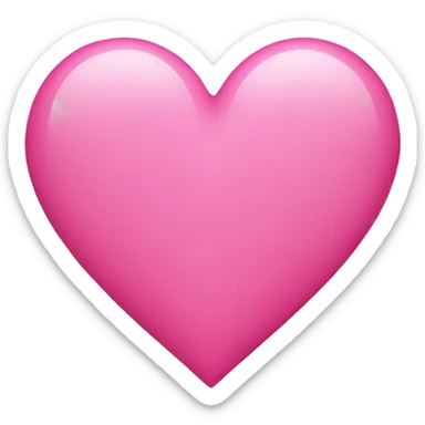 pink heart sticker