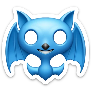 Genera la letra R tipografía gothan ultra en mayúscula de color celeste con un fondo blanco sticker