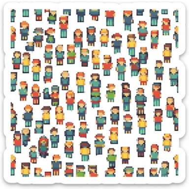 The Goonies group of kids, adventure movie characters sticker