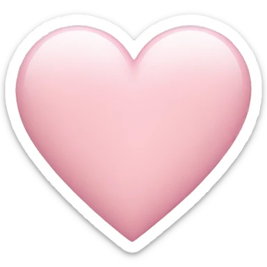 Light pink heart sticker