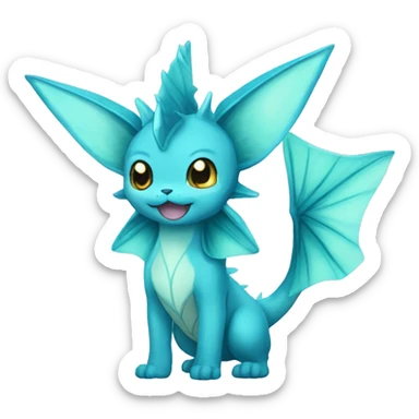 Vaporeon full body sticker