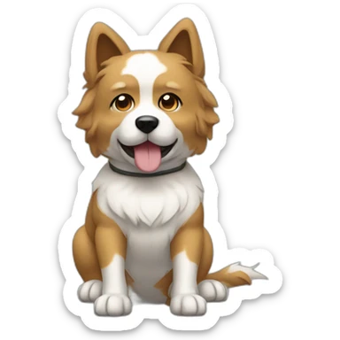 Chien qui fait du karaté sticker